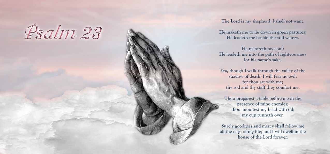 Psalm 23 Clouds Pink